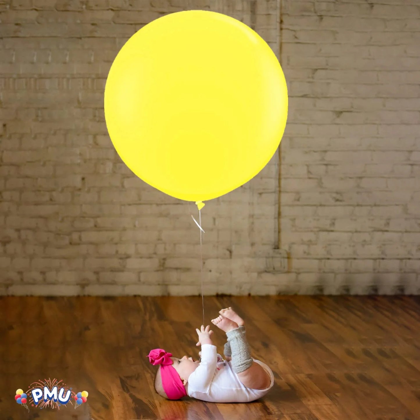 Premium Latex Balloons - Jumbo Size Balloons for Birthdays, Wedding Parties, Baby Shower, Indoor & Outdoor Party Events & Decoration Supplies - Made in USA, 36 Inch Canary Yellow, Pkg/12