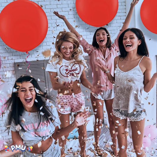 Premium Latex Balloons - Jumbo Size Balloons for Birthdays, Wedding Parties, Baby Shower, Indoor & Outdoor Party Events & Decoration Supplies - Made in USA, 36 Inch Ruby Red, Pkg/2