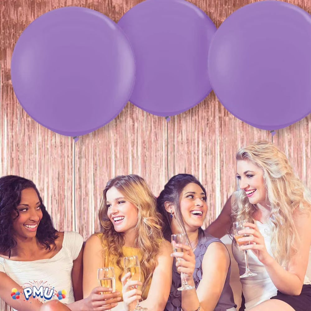 Premium Latex Balloons - Jumbo Size Balloons for Birthdays, Wedding Parties, Baby Shower, Indoor & Outdoor Party Events & Decoration Supplies - Made in USA, 36 Inch Lavender, Pkg/4