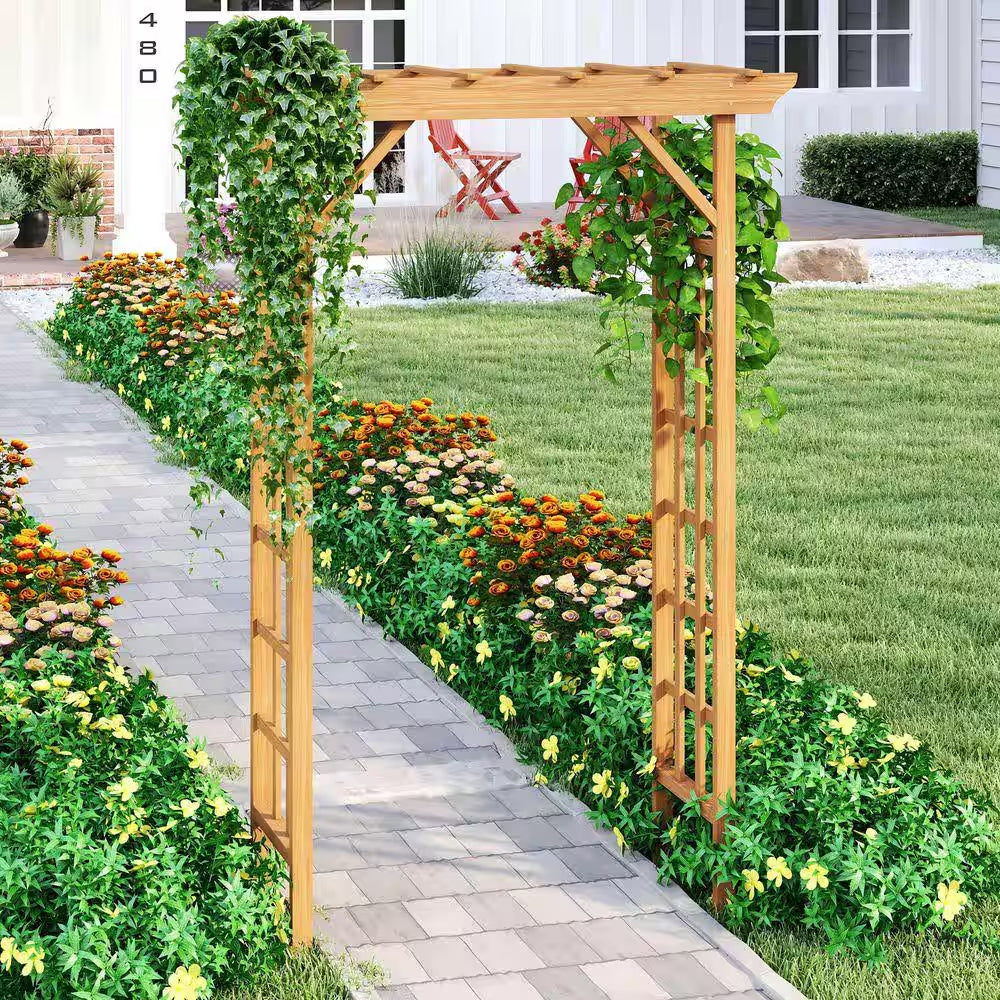 85 In. X 57 In. Climbing Plant Wedding Garden Arch Bridal Party Decoration Arbor