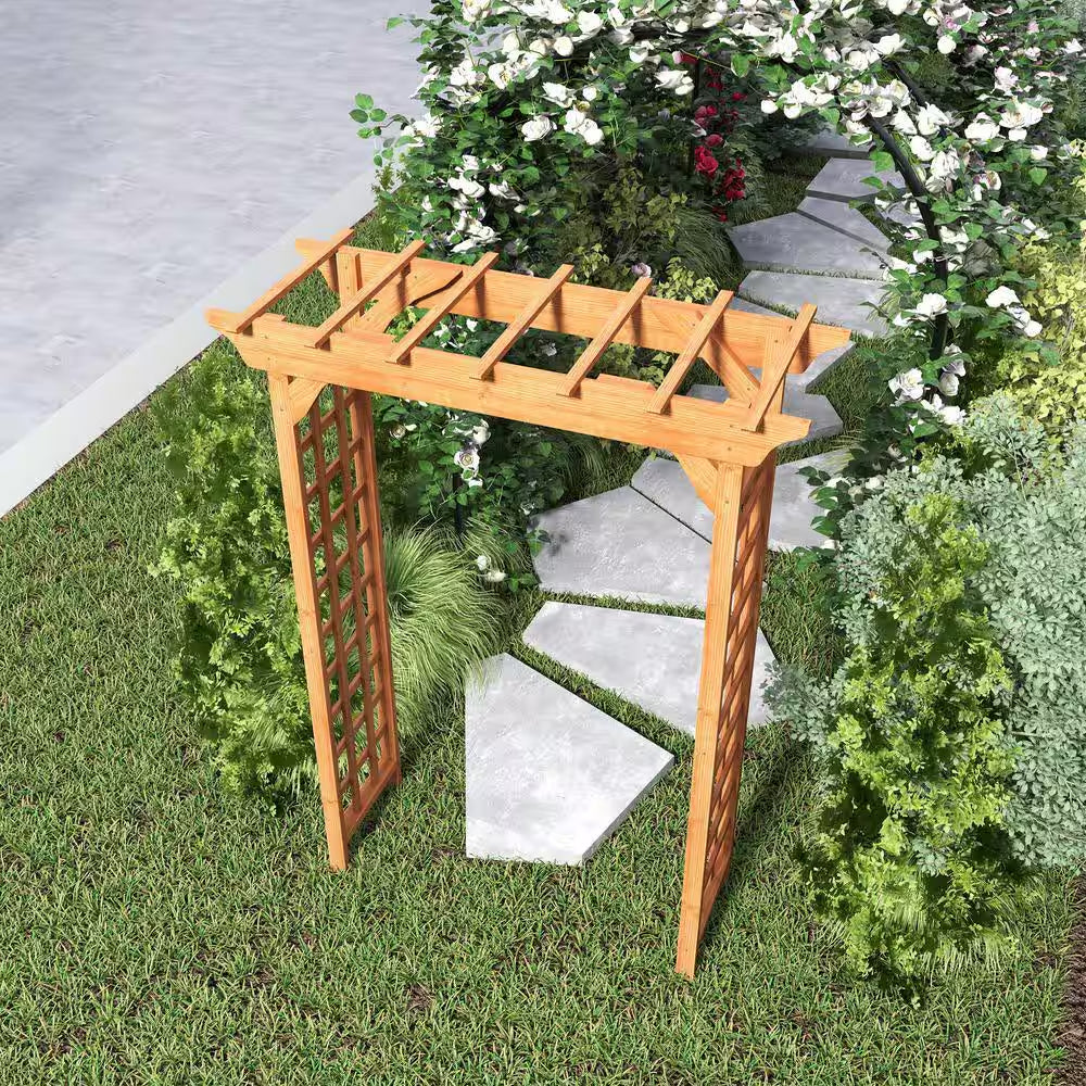 85 In. X 63 In. Climbing Plant Wedding Garden Arch Bridal Party Decoration Arbor