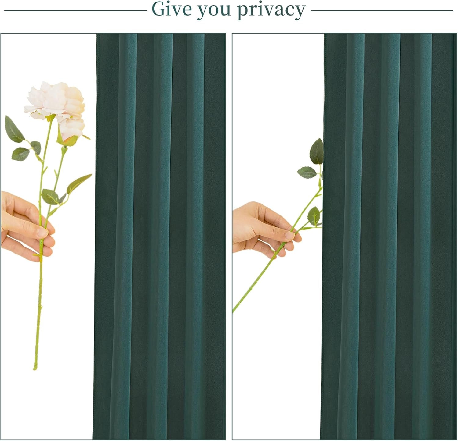 10Ft X 10Ft Hunter Green Backdrop Curtain for Parties Dark Green Wrinkle Free Backdrop Drapes Panels for Baby Shower Birthday Party Photo Photography Polyester Fabric Background Decoration
