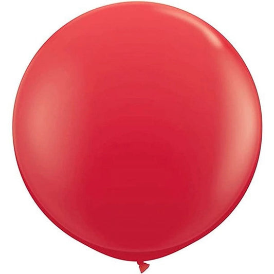 Premium Latex Balloons - Jumbo Size Balloons for Birthdays, Wedding Parties, Baby Shower, Indoor & Outdoor Party Events & Decoration Supplies - Made in USA, 36 Inch Ruby Red, Pkg/2