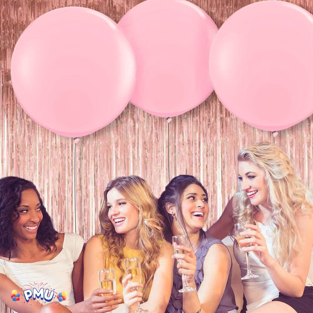 Premium Latex Balloons - Jumbo Size Balloons for Birthdays, Wedding Parties, Baby Shower, Indoor & Outdoor Party Events & Decoration Supplies - Made in USA, 36 Inch Baby Pink, Pkg/2