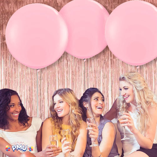 Premium Latex Balloons - Jumbo Size Balloons for Birthdays, Wedding Parties, Baby Shower, Indoor & Outdoor Party Events & Decoration Supplies - Made in USA, 36 Inch Baby Pink, Pkg/2