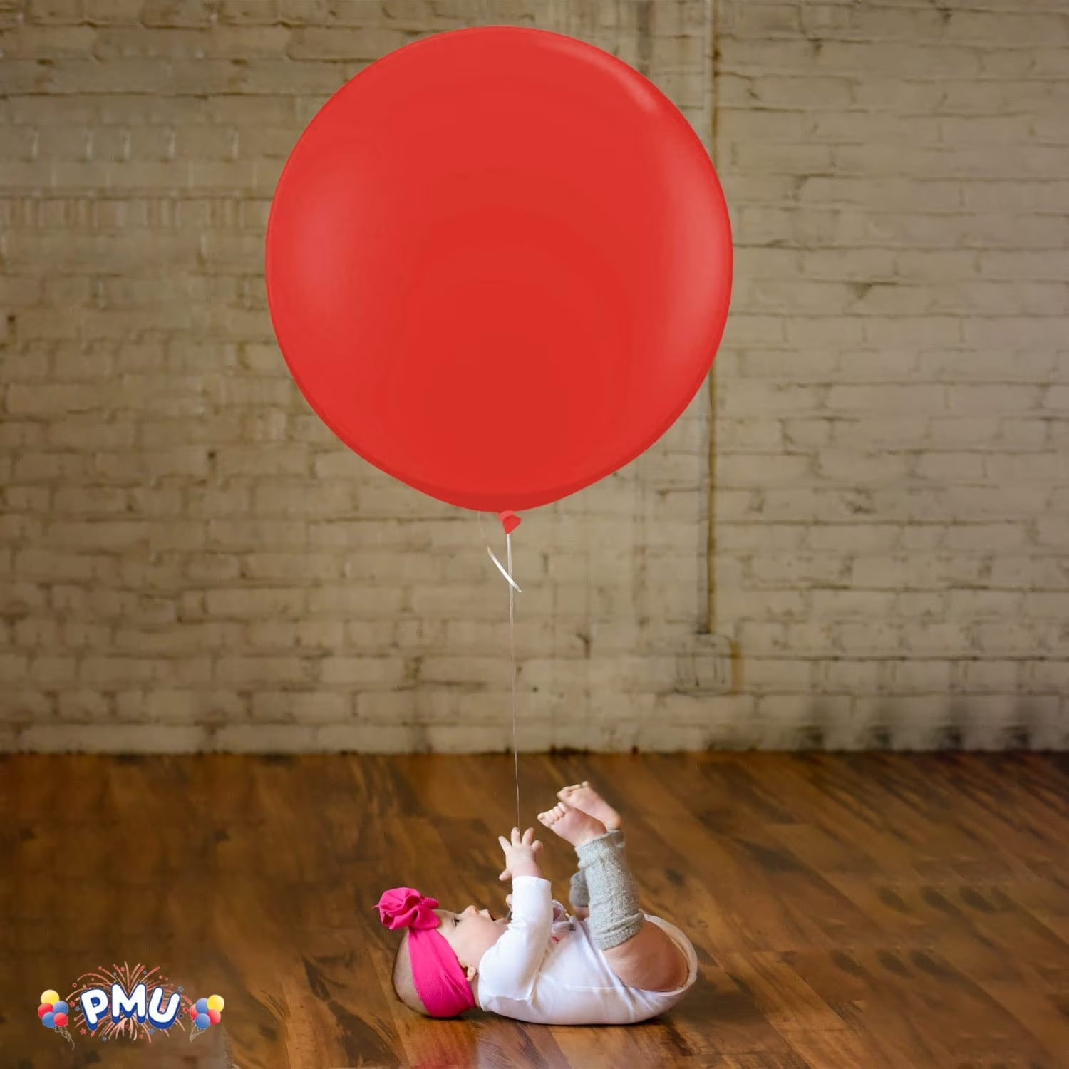 Premium Latex Balloons - Jumbo Size Balloons for Birthdays, Wedding Parties, Baby Shower, Indoor & Outdoor Party Events & Decoration Supplies - Made in USA, 36 Inch Ruby Red, Pkg/2
