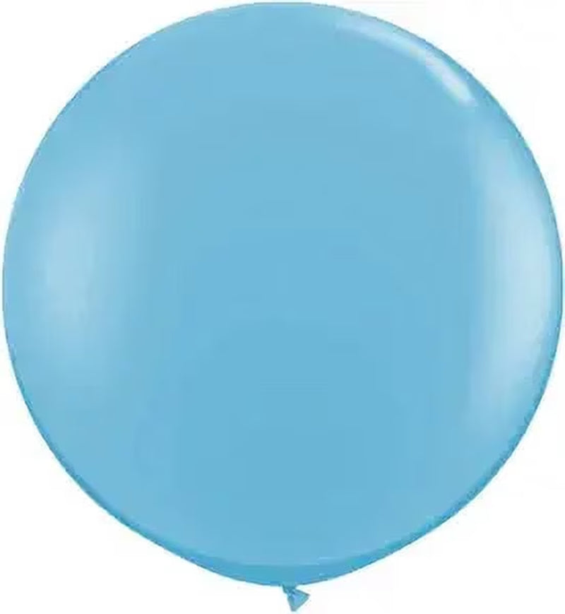 Premium Latex Balloons - Jumbo Size Balloons for Birthdays, Wedding Parties, Baby Shower, Indoor & Outdoor Party Events & Decoration Supplies - Made in USA, 36 Inch Azure Blue, Pkg/12
