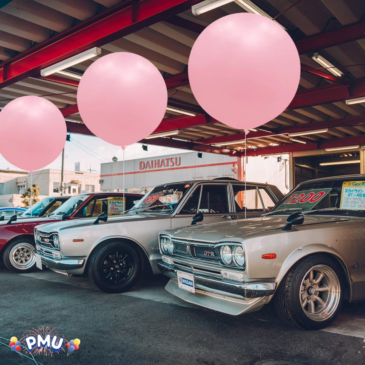 Premium Latex Balloons - Jumbo Size Balloons for Birthdays, Wedding Parties, Baby Shower, Indoor & Outdoor Party Events & Decoration Supplies - Made in USA, 36 Inch Neon Bubble Gum Pink, Pkg/6