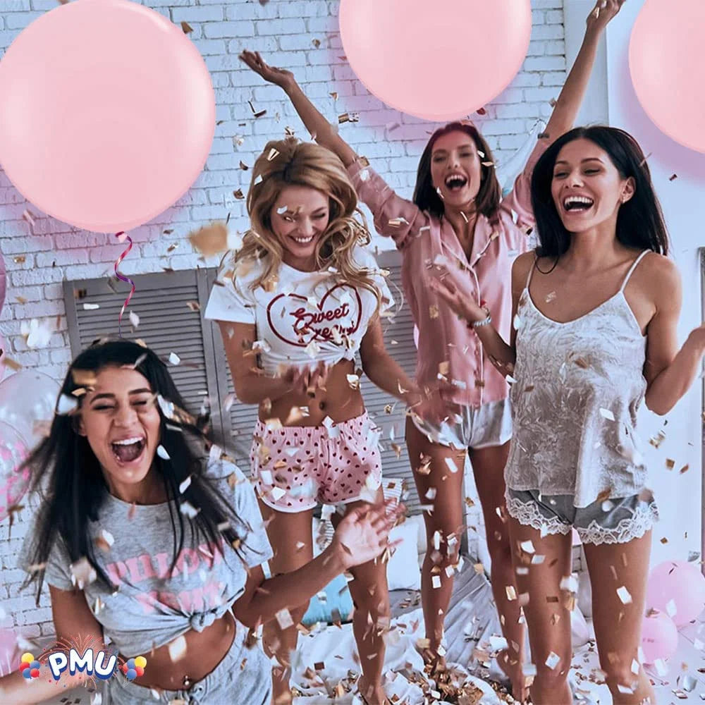 Premium Latex Balloons - Jumbo Size Balloons for Birthdays, Wedding Parties, Baby Shower, Indoor & Outdoor Party Events & Decoration Supplies - Made in USA, 36 Inch Fuchsia, Pkg/12