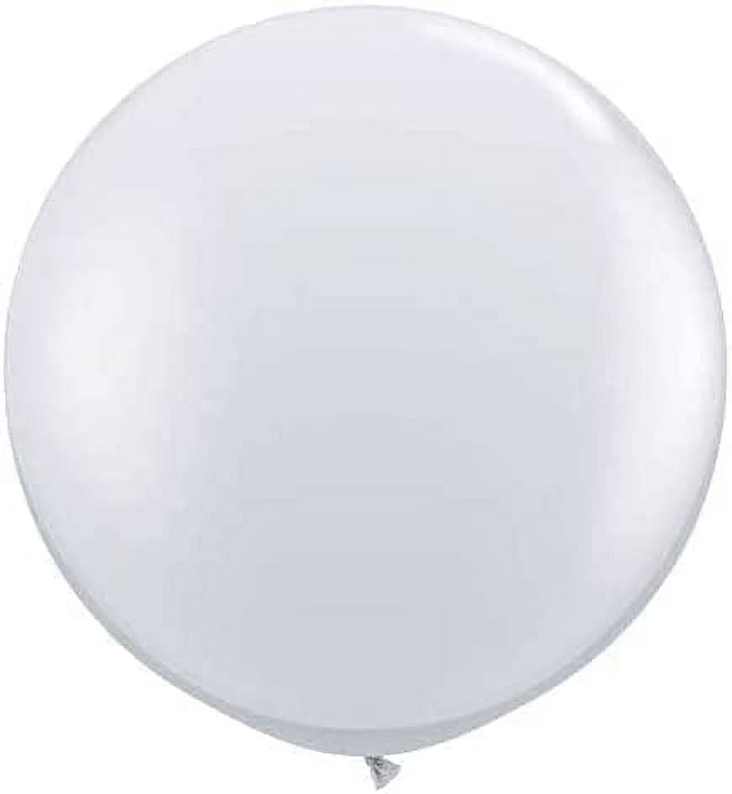 Premium Latex Balloons - Jumbo Size Balloons for Birthdays, Wedding Parties, Baby Shower, Indoor & Outdoor Party Events & Decoration Supplies - Made in USA, 36 Inch Crystal Clear, Pkg/12