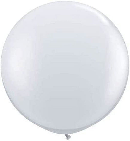 Premium Latex Balloons - Jumbo Size Balloons for Birthdays, Wedding Parties, Baby Shower, Indoor & Outdoor Party Events & Decoration Supplies - Made in USA, 36 Inch Crystal Clear, Pkg/12