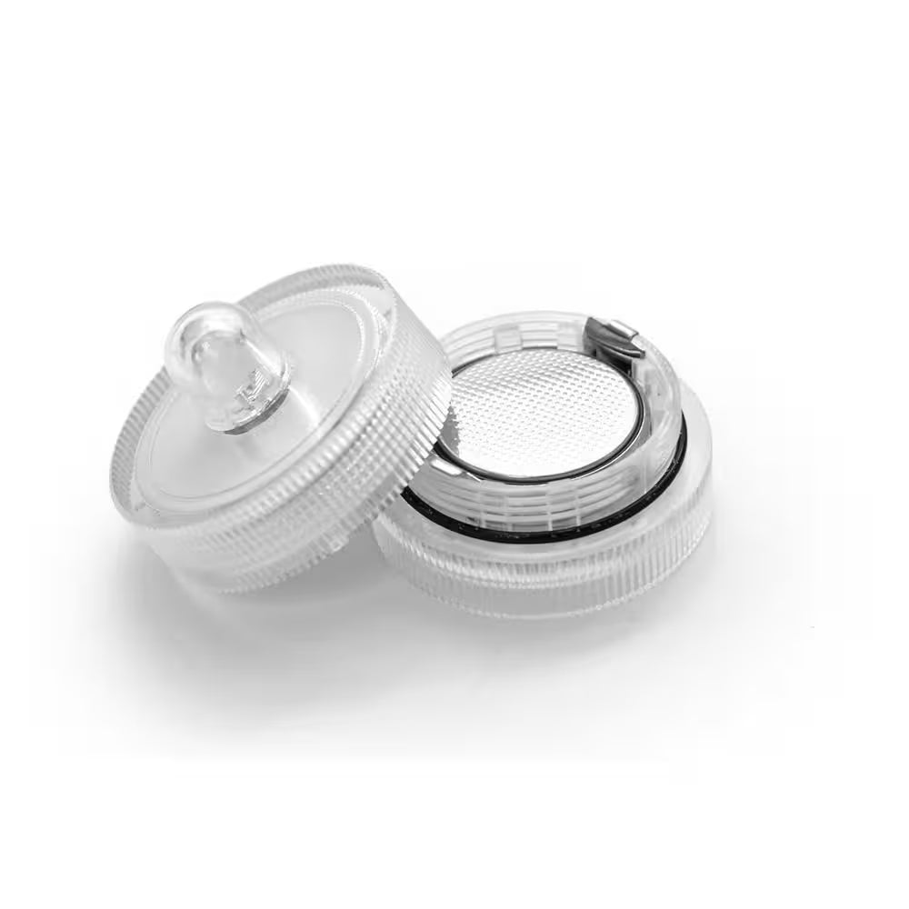 1 In. Clear Waterproof Underwater LED Tea Light (Pack of 36)