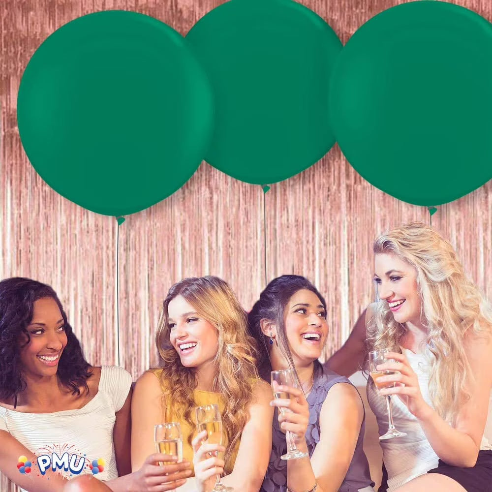 Premium Latex Balloons - Jumbo Size Balloons for Birthdays, Wedding Parties, Baby Shower, Indoor & Outdoor Party Events & Decoration Supplies - Made in USA, 36 Inch Green, Pkg/4