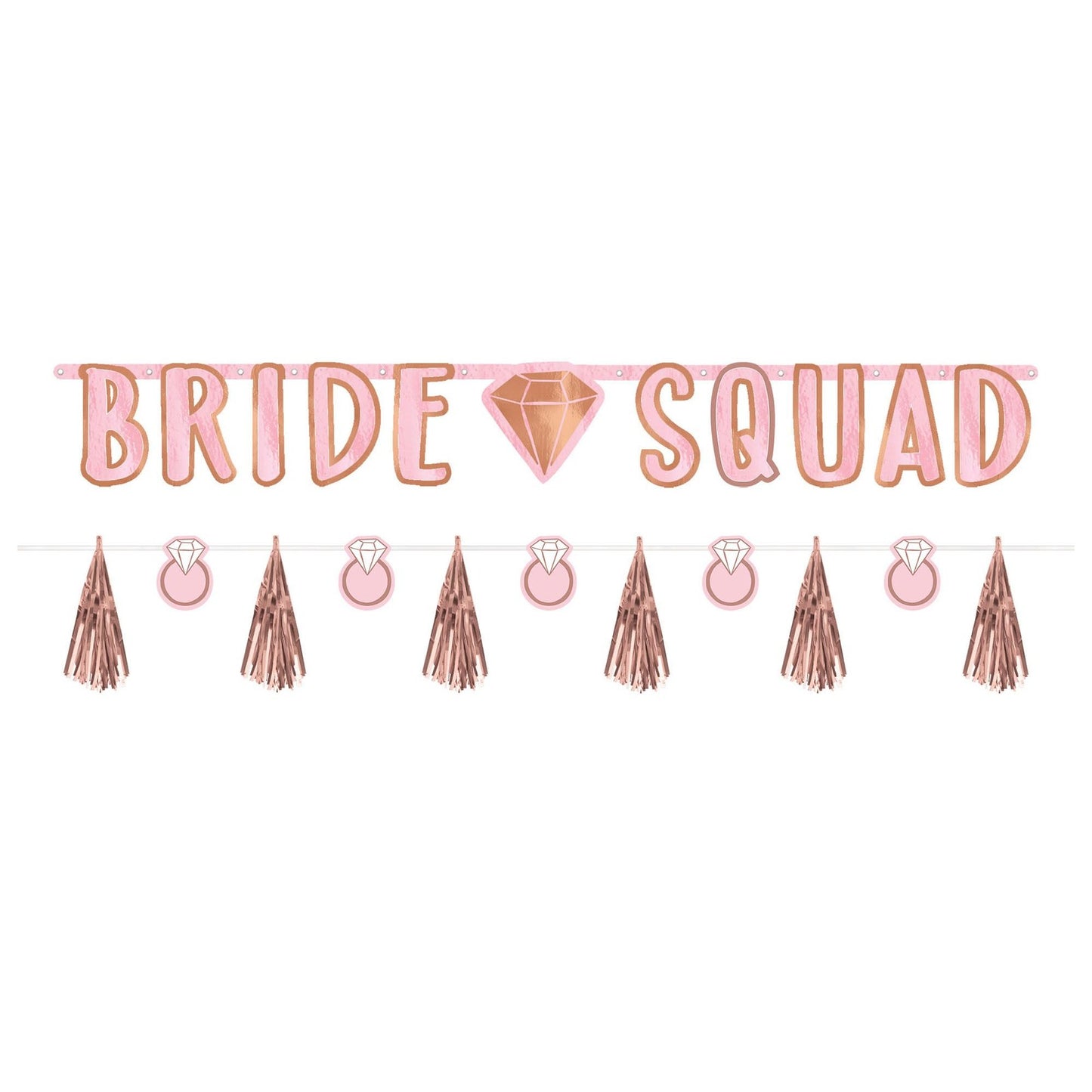 Blush Wedding Pink Bridal Shower Anniversary Party Decoration Letter Banner