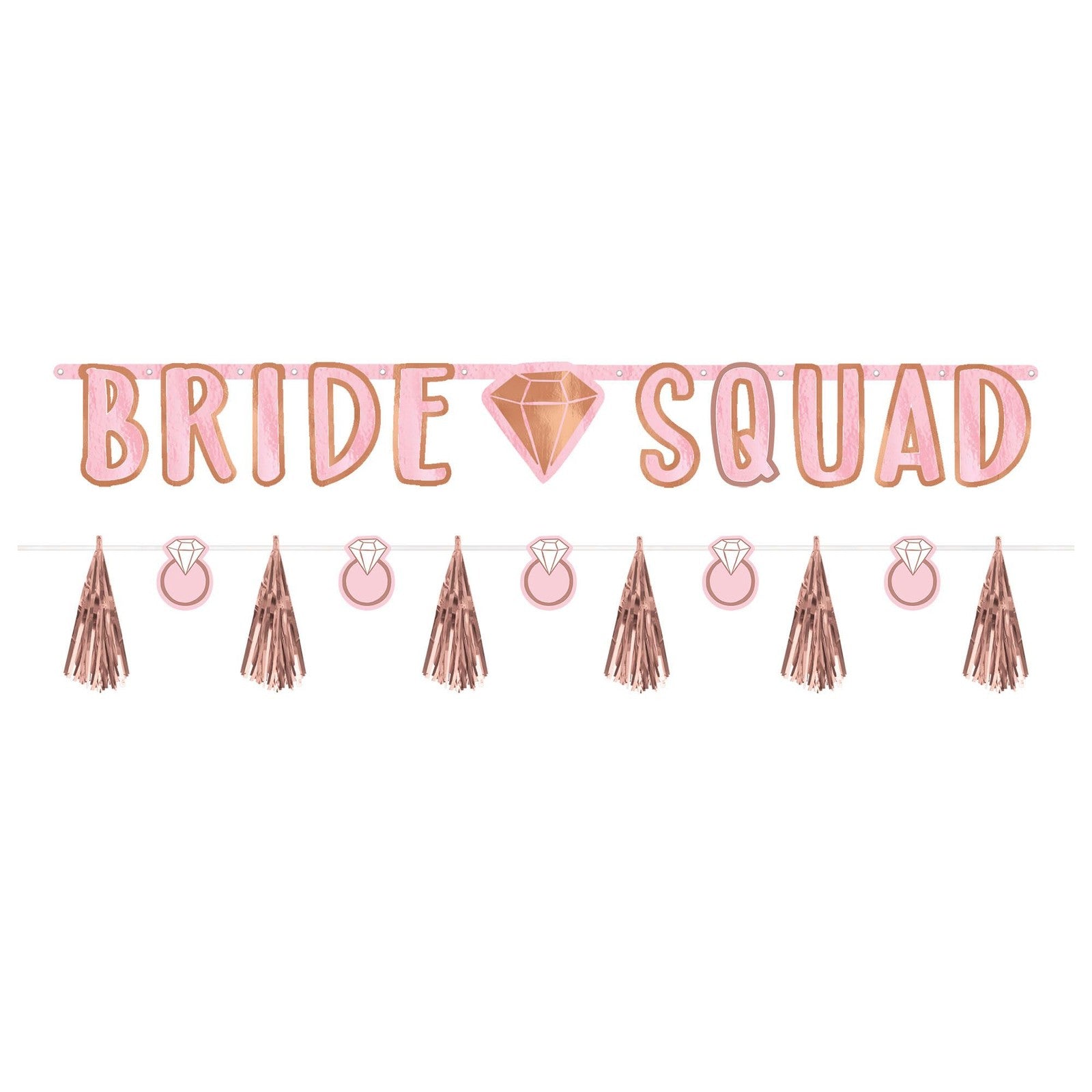 Blush Wedding Pink Bridal Shower Anniversary Party Decoration Letter Banner
