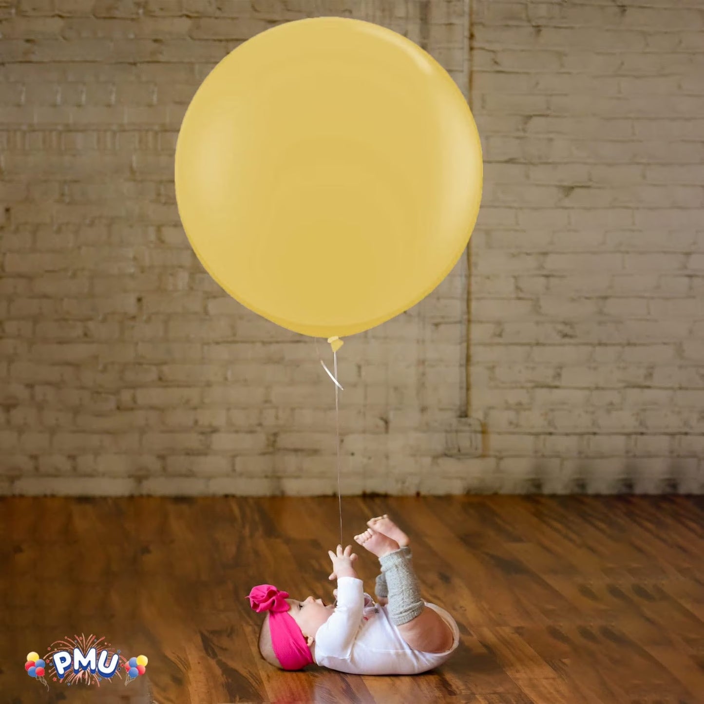 Premium Latex Balloons - Jumbo Size Balloons for Birthdays, Wedding Parties, Baby Shower, Indoor & Outdoor Party Events & Decoration Supplies - Made in USA, 36 Inch Metallic Gold, Pkg/12