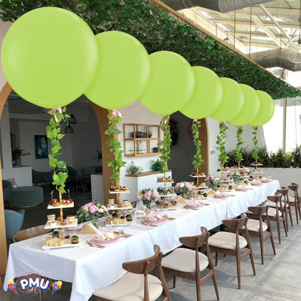 Premium Latex Balloons - Jumbo Size Balloons for Birthdays, Wedding Parties, Baby Shower, Indoor & Outdoor Party Events & Decoration Supplies - Made in USA, 36 Inch Lime Green, Pkg/4