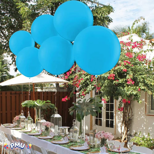 Premium Latex Balloons - Jumbo Size Balloons for Birthdays, Wedding Parties, Baby Shower, Indoor & Outdoor Party Events & Decoration Supplies - Made in USA, 36 Inch Baby Blue, Pkg/2
