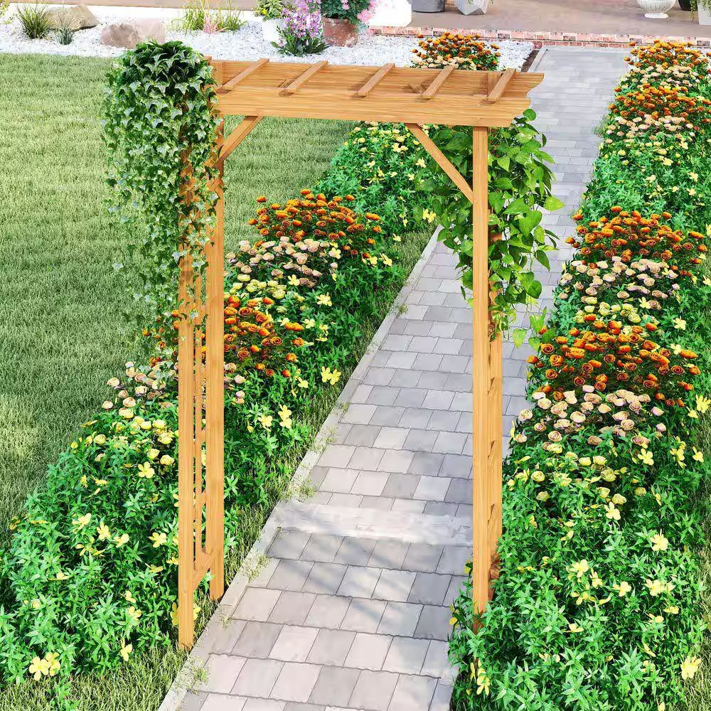 85 In. X 57 In. Climbing Plant Wedding Garden Arch Bridal Party Decoration Arbor