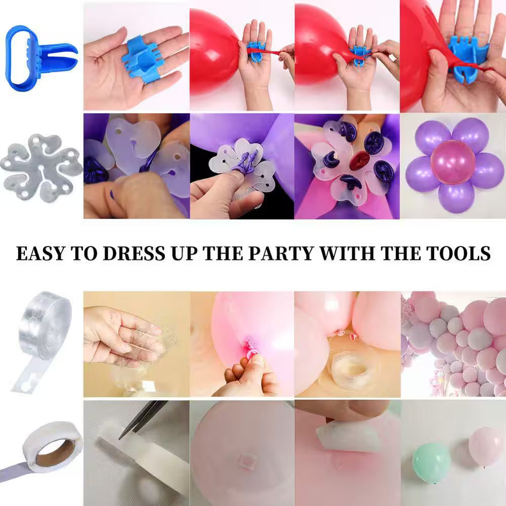 Electric Balloon Pump 110V 600W Air Blower Inflator for Party Decorations with Garland Arch Kit and Accessories