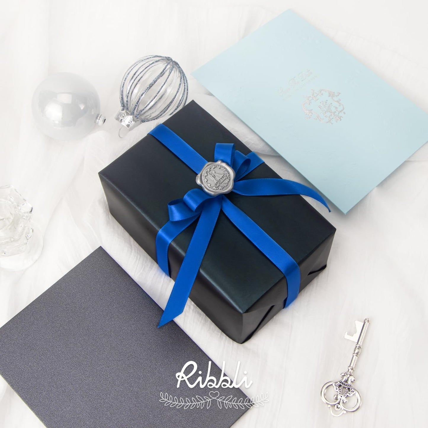 Royal Blue Double Faced Satin Ribbon,1/4” X Continuous 25 Yards,Use for Bows Bouquet,Gift Wrapping,Baby Shower,Floral Arrangement