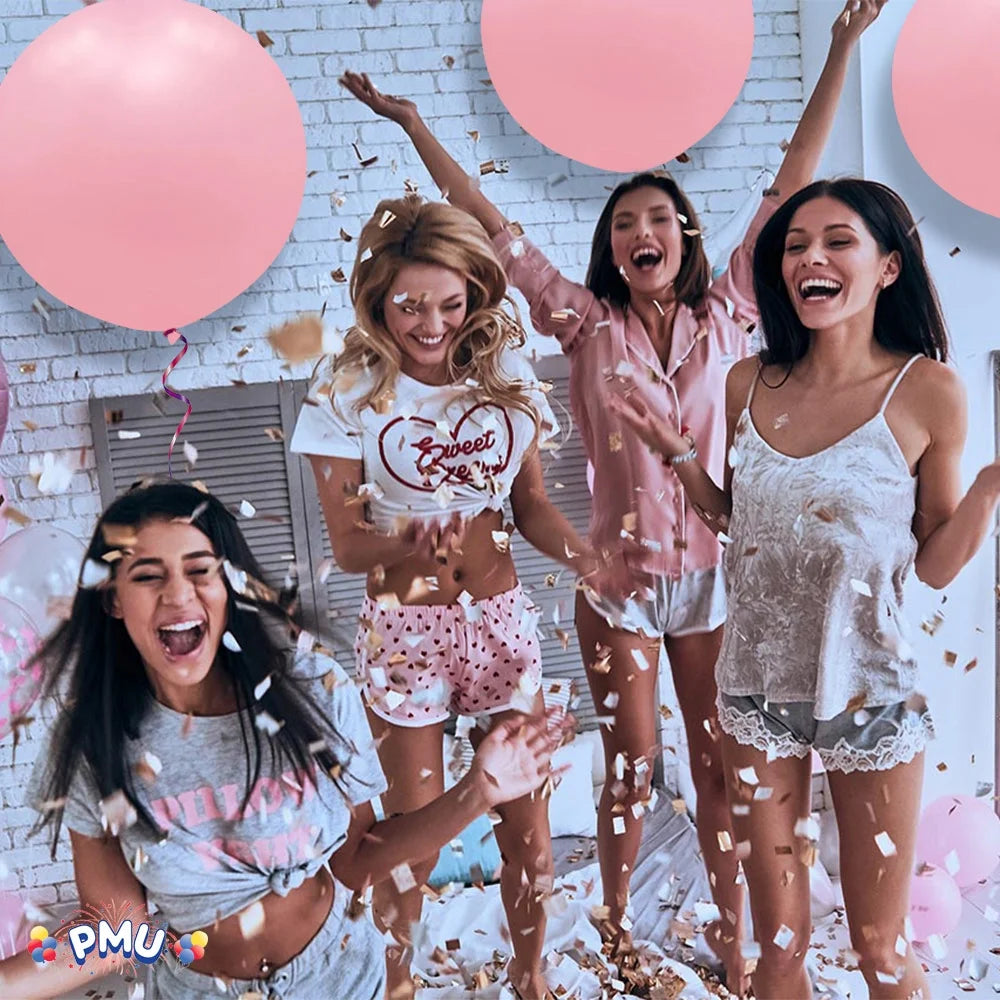 Premium Latex Balloons - Jumbo Size Balloons for Birthdays, Wedding Parties, Baby Shower, Indoor & Outdoor Party Events & Decoration Supplies - Made in USA, 36 Inch Neon Bubble Gum Pink, Pkg/6