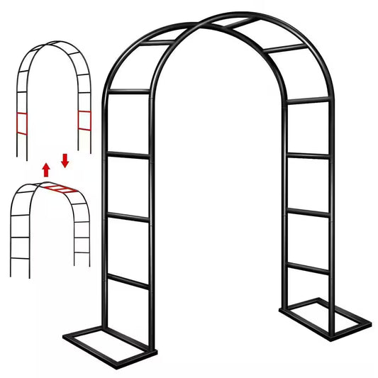 95 In. Metal Garden Arch Trellis for Party Decoration