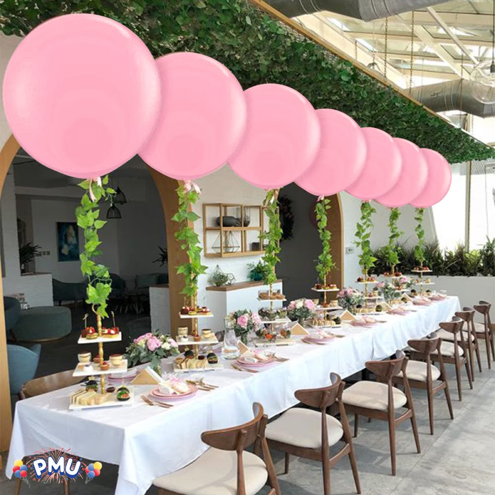 Premium Latex Balloons - Jumbo Size Balloons for Birthdays, Wedding Parties, Baby Shower, Indoor & Outdoor Party Events & Decoration Supplies - Made in USA, 36 Inch Baby Pink, Pkg/2