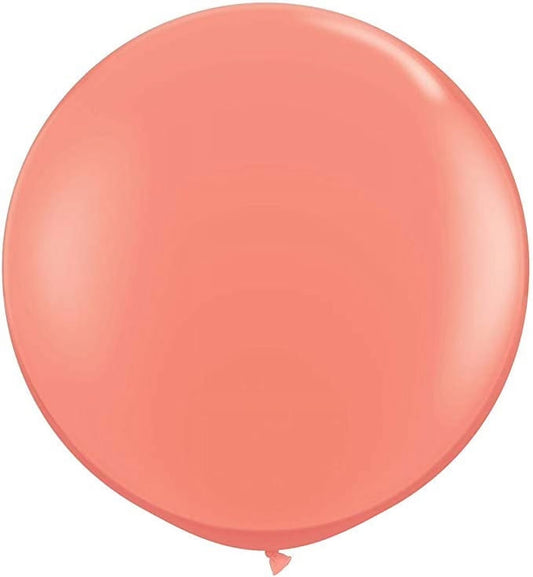 Premium Latex Balloons - Jumbo Size Balloons for Birthdays, Wedding Parties, Baby Shower, Indoor & Outdoor Party Events & Decoration Supplies - Made in USA, 36 Inch Peach Coral, Pkg/4