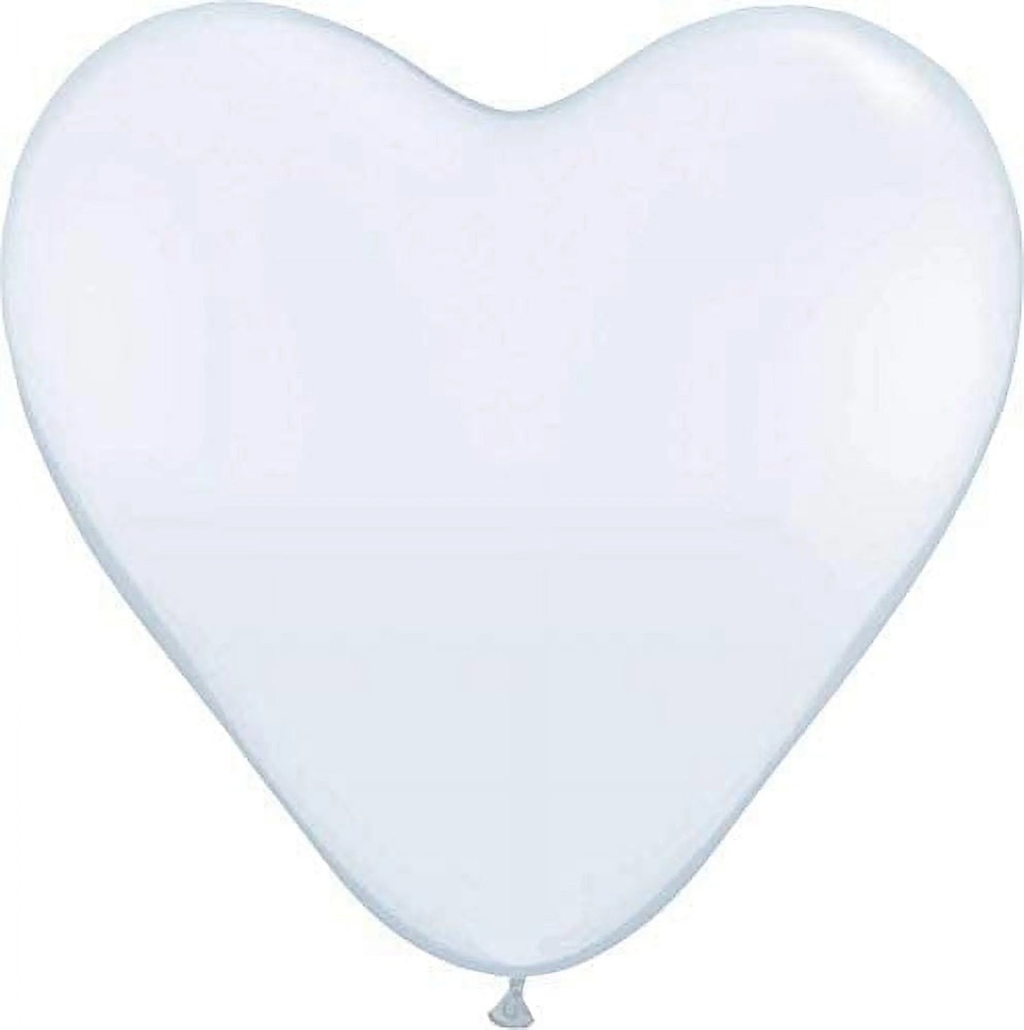 Premium Latex Balloons - Jumbo Size Balloons for Birthdays, Wedding Parties, Baby Shower, Indoor & Outdoor Party Events & Decoration Supplies - Made in USA, 36 Inch White Heart, Pkg/4