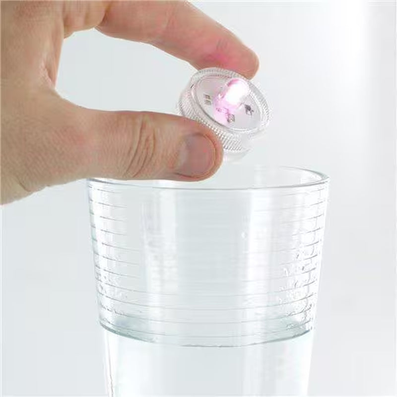 1 In. Clear Waterproof Underwater LED Tea Light (Pack of 36)