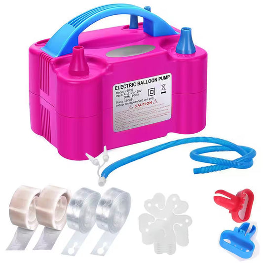 Electric Balloon Pump 110V 600W Air Blower Inflator for Party Decorations with Garland Arch Kit and Accessories