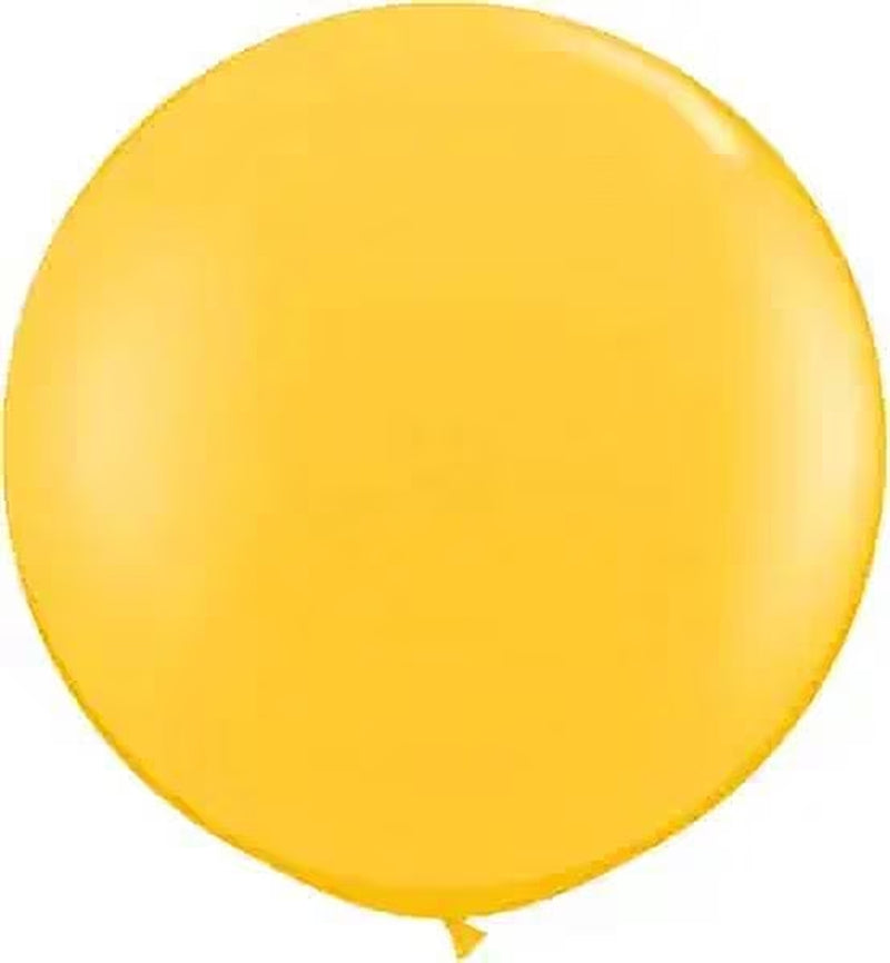 Premium Latex Balloons - Jumbo Size Balloons for Birthdays, Wedding Parties, Baby Shower, Indoor & Outdoor Party Events & Decoration Supplies - Made in USA, 36 Inch Quartz Yellow, Pkg/6