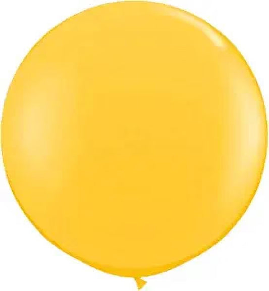 Premium Latex Balloons - Jumbo Size Balloons for Birthdays, Wedding Parties, Baby Shower, Indoor & Outdoor Party Events & Decoration Supplies - Made in USA, 36 Inch Quartz Yellow, Pkg/6