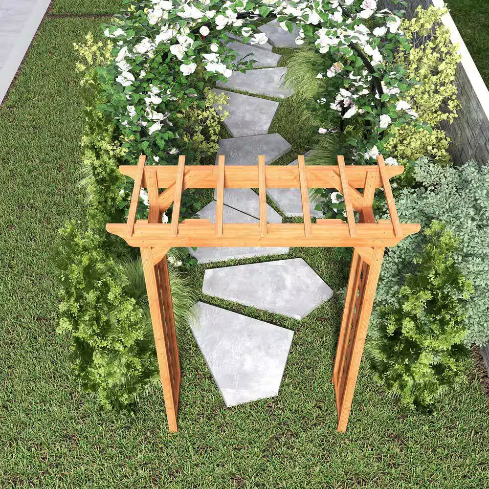 85 In. X 63 In. Climbing Plant Wedding Garden Arch Bridal Party Decoration Arbor