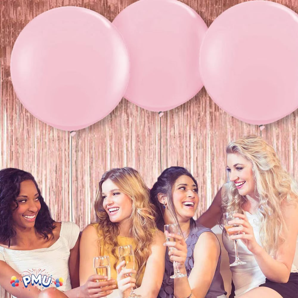 Premium Latex Balloons - Jumbo Size Balloons for Birthdays, Wedding Parties, Baby Shower, Indoor & Outdoor Party Events & Decoration Supplies - Made in USA, 36 Inch Fuchsia, Pkg/12