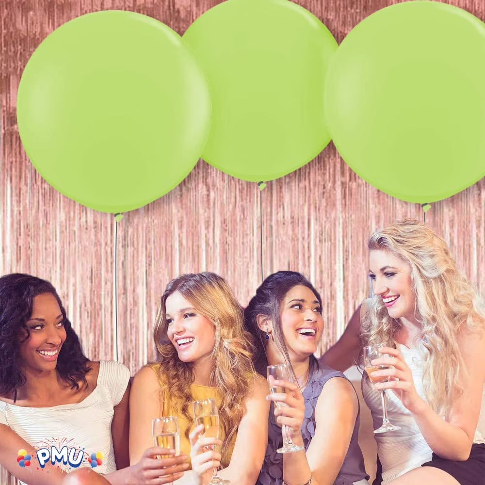 Premium Latex Balloons - Jumbo Size Balloons for Birthdays, Wedding Parties, Baby Shower, Indoor & Outdoor Party Events & Decoration Supplies - Made in USA, 36 Inch Lime Green, Pkg/4