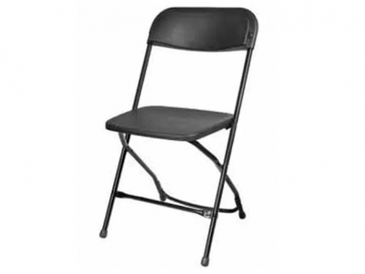Chaises pliantes noires standards