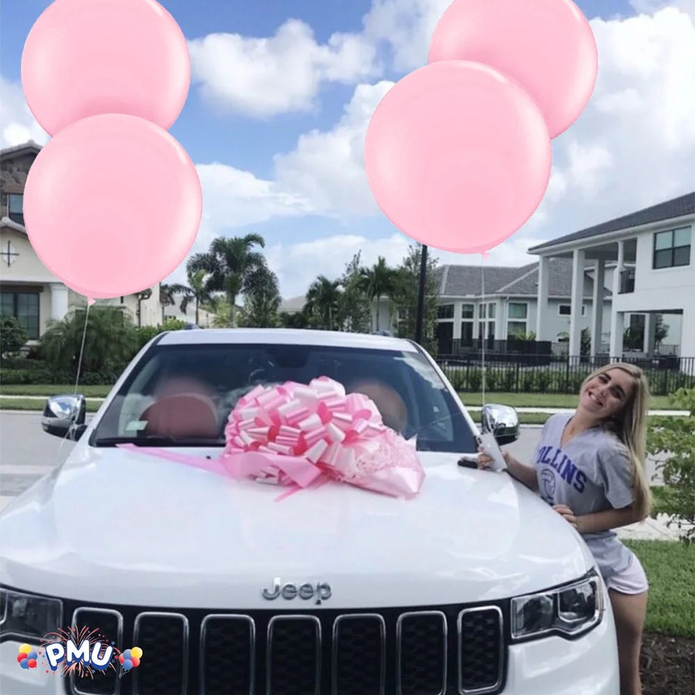 Premium Latex Balloons - Jumbo Size Balloons for Birthdays, Wedding Parties, Baby Shower, Indoor & Outdoor Party Events & Decoration Supplies - Made in USA, 36 Inch Baby Pink, Pkg/2