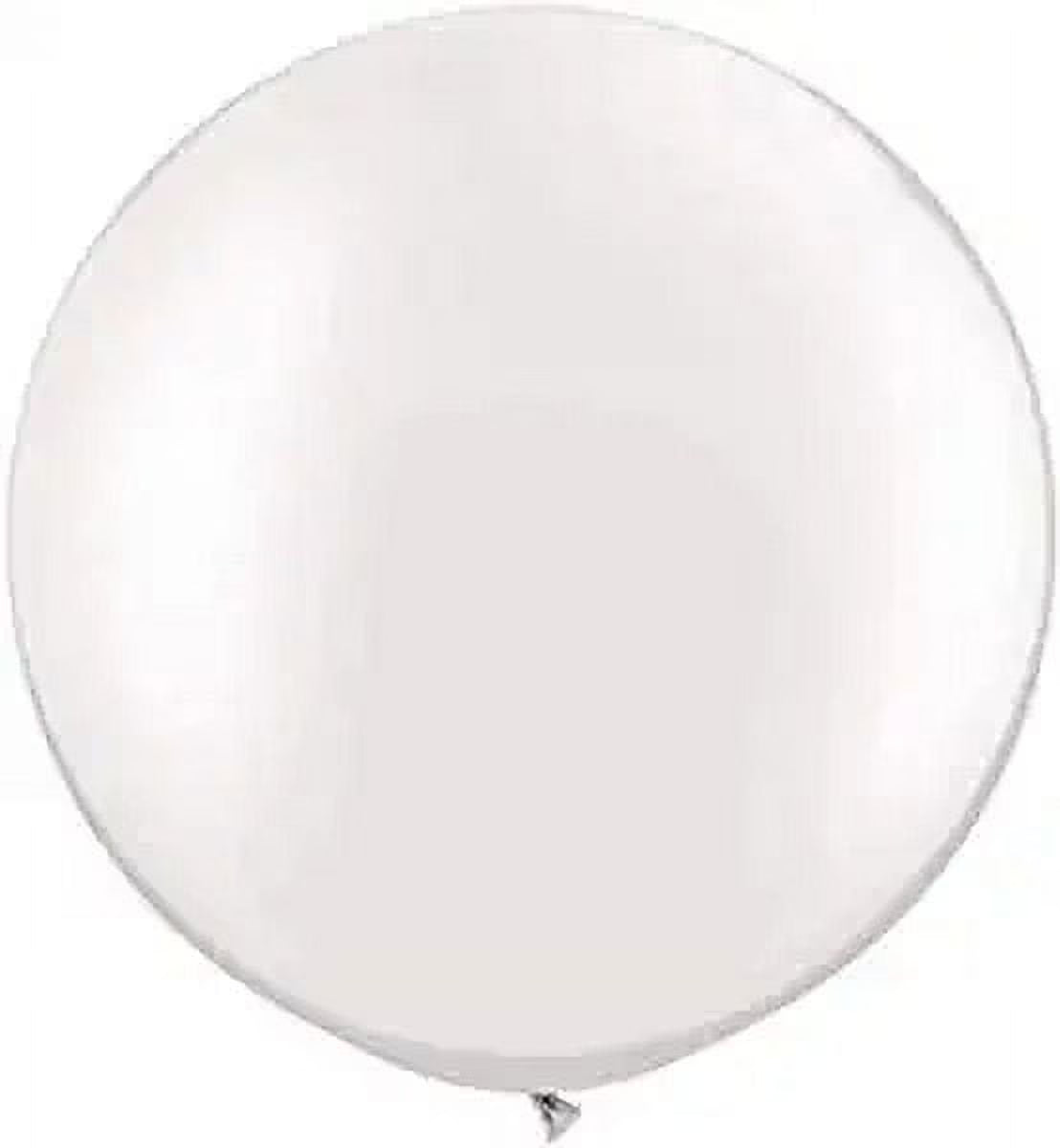 Premium Latex Balloons - Jumbo Size Balloons for Birthdays, Wedding Parties, Baby Shower, Indoor & Outdoor Party Events & Decoration Supplies - Made in USA, 36 Inch Pearl White, Pkg/4