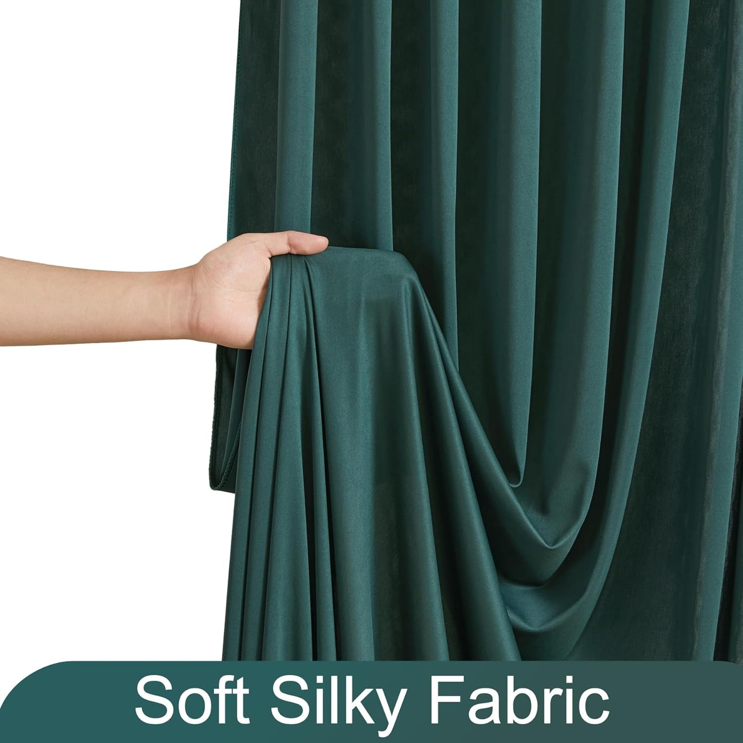 10Ft X 10Ft Hunter Green Backdrop Curtain for Parties Dark Green Wrinkle Free Backdrop Drapes Panels for Baby Shower Birthday Party Photo Photography Polyester Fabric Background Decoration