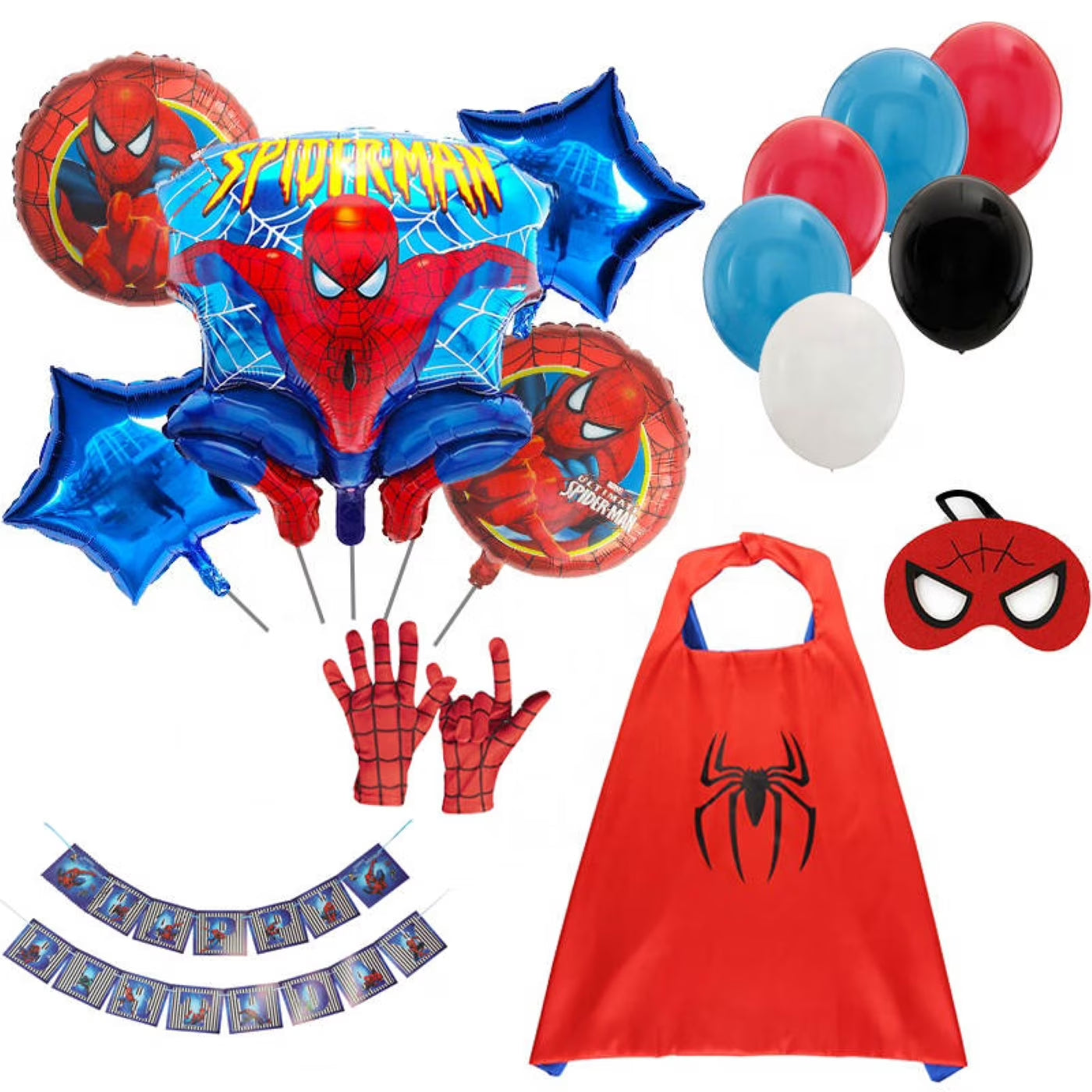 Spider-Man Themed Birthday Party Decoration Kit 26 Pieces 30 X 25 In