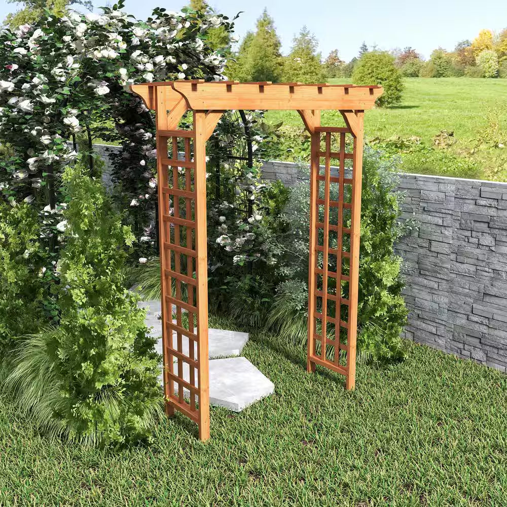 85 In. X 63 In. Climbing Plant Wedding Garden Arch Bridal Party Decoration Arbor