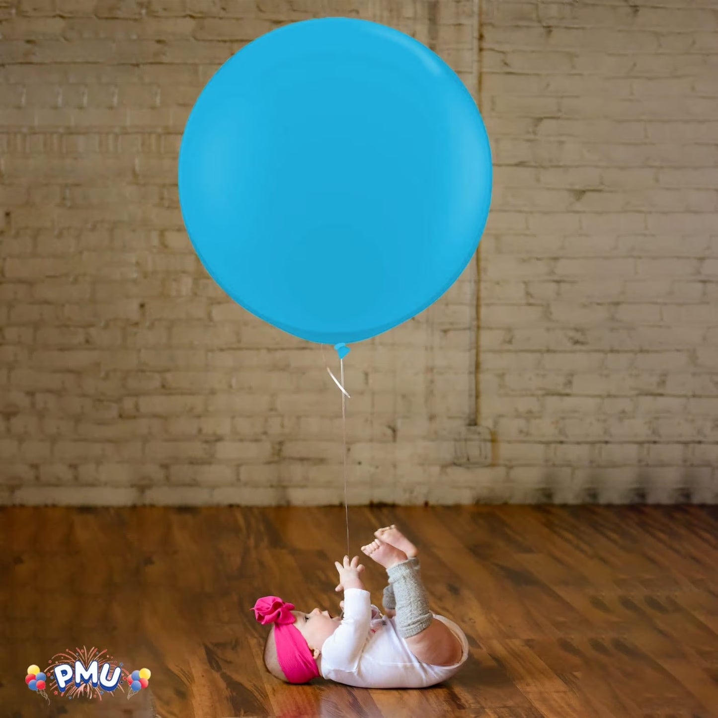 Premium Latex Balloons - Jumbo Size Balloons for Birthdays, Wedding Parties, Baby Shower, Indoor & Outdoor Party Events & Decoration Supplies - Made in USA, 36 Inch Baby Blue, Pkg/2