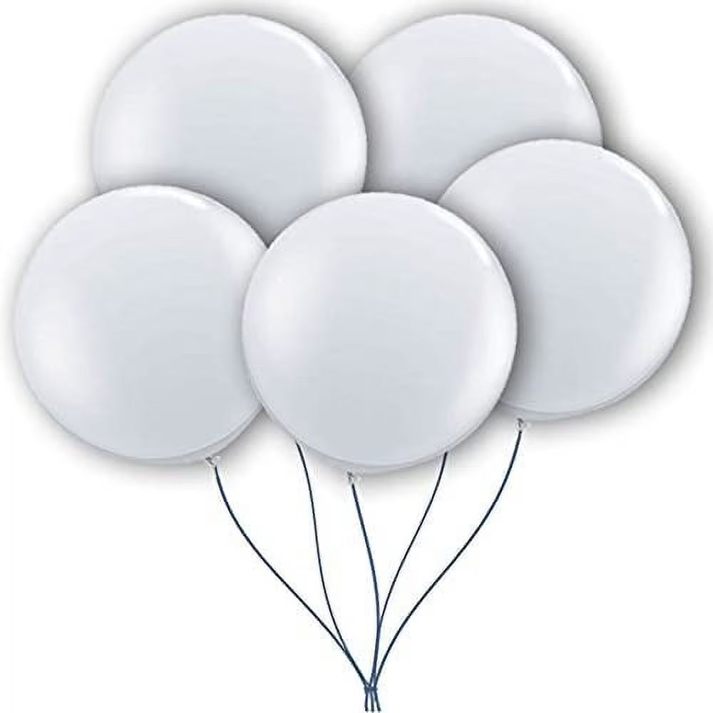 Premium Latex Balloons - Jumbo Size Balloons for Birthdays, Wedding Parties, Baby Shower, Indoor & Outdoor Party Events & Decoration Supplies - Made in USA, 36 Inch Crystal Clear, Pkg/12