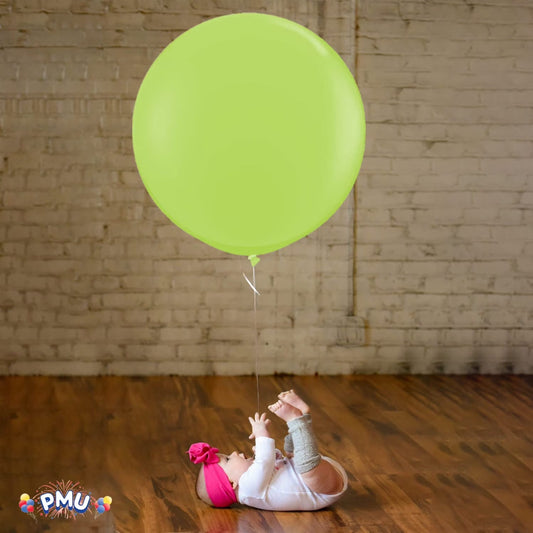 Premium Latex Balloons - Jumbo Size Balloons for Birthdays, Wedding Parties, Baby Shower, Indoor & Outdoor Party Events & Decoration Supplies - Made in USA, 36 Inch Lime Green, Pkg/4