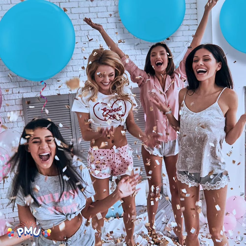 Premium Latex Balloons - Jumbo Size Balloons for Birthdays, Wedding Parties, Baby Shower, Indoor & Outdoor Party Events & Decoration Supplies - Made in USA, 36 Inch Baby Blue, Pkg/2