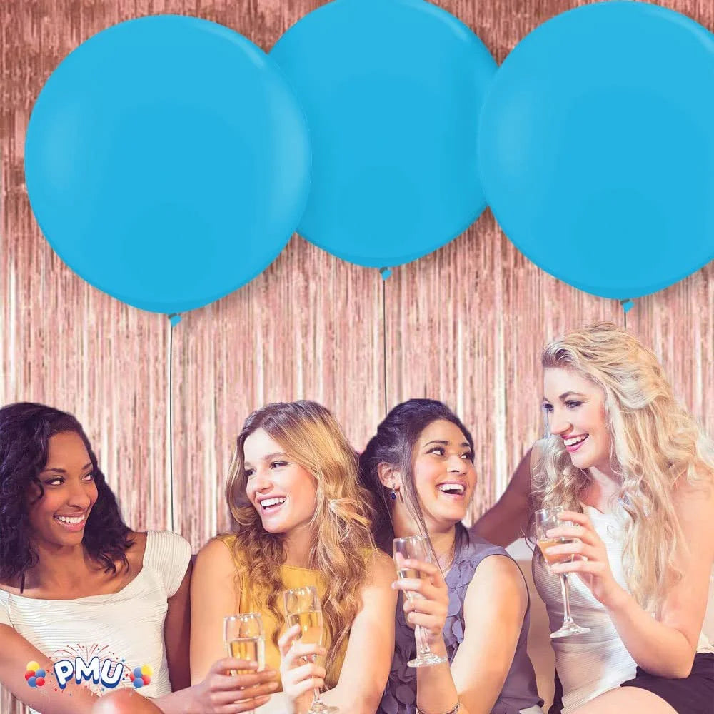 Premium Latex Balloons - Jumbo Size Balloons for Birthdays, Wedding Parties, Baby Shower, Indoor & Outdoor Party Events & Decoration Supplies - Made in USA, 36 Inch Baby Blue, Pkg/2